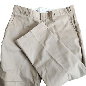 Dickies Flex Relaxed Straight Work Dress Pants Men’s 38x32 Beige Office Casual